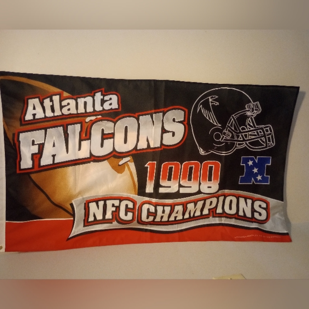 NFL Atlanta Falcons Vintage 1999 NFC Champs Flag